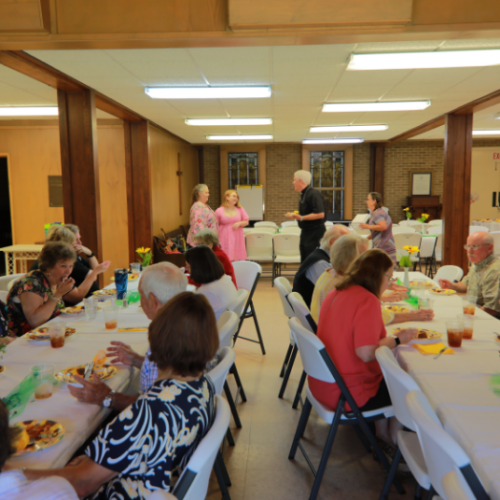 A luncheon at the First Presbyterian Church in Cuero, Texas